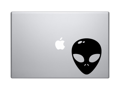 Space Icon - Alien Monster Face Extraterrestrial - Vinyl Decal For Laptops, Macbook, Tablets and Cars 
