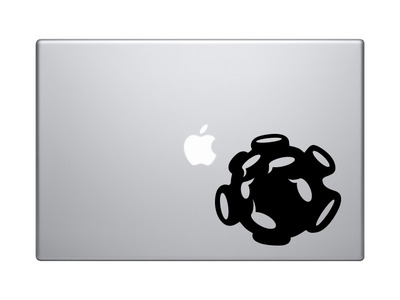 Space Icon - Asteroid Meteor Crater Extraterrestrial - Vinyl Decal For Laptops, Macbook, Tablets and Cars 