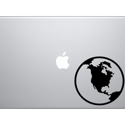 Space icon - planet earth cartoon extraterrestrial - vinyl decal for laptops, macbook, tablets and cars 