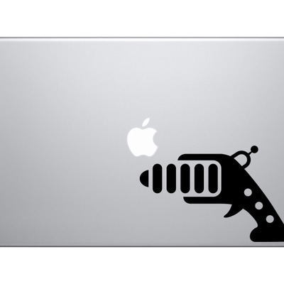 Space icon - ray gun laser scifi toon extraterrestrial - vinyl decal for laptops, macbook, tablets and cars  - Thumbnail 2