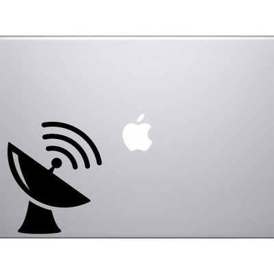 Space icon - seti satellite dish toon extraterrestrial - vinyl decal for laptops, macbook, tablets and cars 