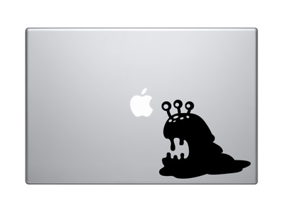 Space Icon - Alien Slime Monster Slug Extraterrestrial - Vinyl Decal For Laptops, Macbook, Tablets and Cars 