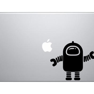 Space icon - cartoon robot 2001 odyssey extraterrestrial - vinyl decal for laptops, macbook, tablets and cars 