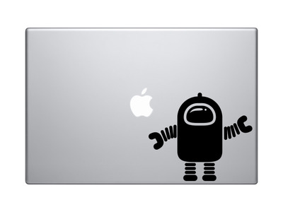Space Icon - Cartoon Robot 2001 Odyssey Extraterrestrial - Vinyl Decal For Laptops, Macbook, Tablets and Cars 