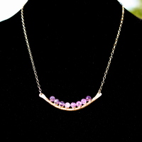 Amethyst Smile Necklace - Thumbnail 1