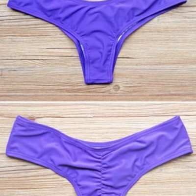 Purple cheeky scrunch bottom