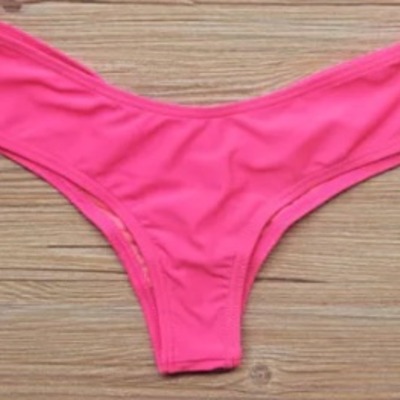 Bright pink cheeky scrunch bottom
