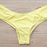 Yellow Cheeky Scrunch Bottom - Thumbnail 1