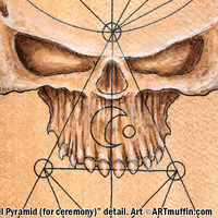 1 Skull Pyramid (for ceremony)-Page from the Book of Gosh - Thumbnail 1