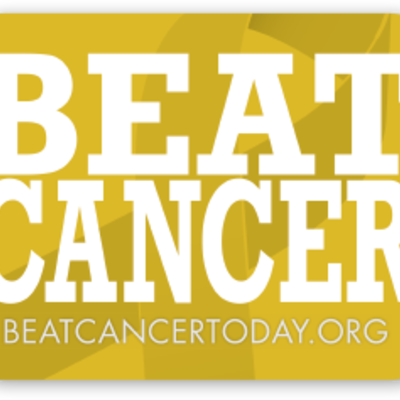 Beat cancer sticker
