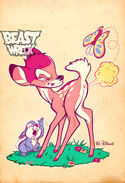 A FART IN THE WOODS Print