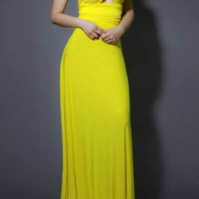 Tricks of the trade maxidress (yellow)