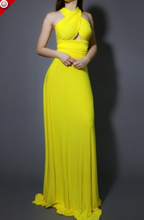 TRICKS OF THE TRADE MAXIDRESS (YELLOW)