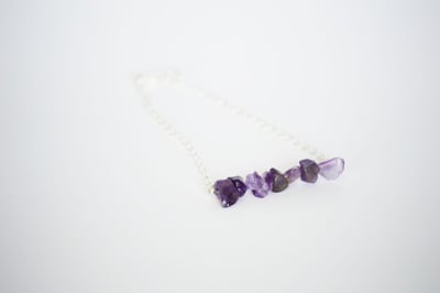 Amethyst Chip Bracelet