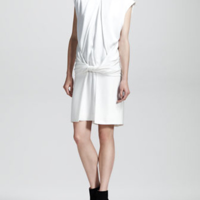 Alexander wang twist front muscle tee dress