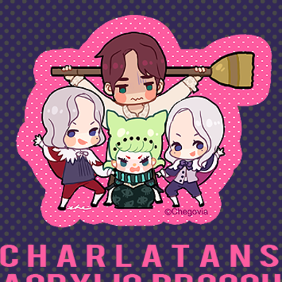 Charlatans acrylic brooch