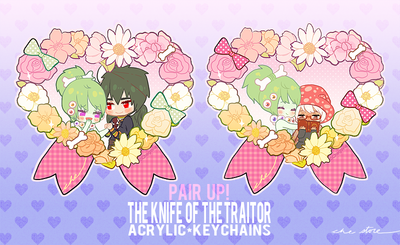 Pair up! The Knife of the Traitor Acrylic Keychains