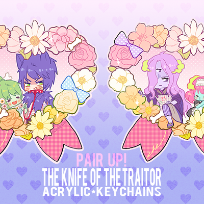 Pair up! the knife of the traitor acrylic keychains