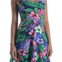 Tropical Fit N' Flare Dress - Thumbnail 1