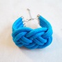 Neon Blue Rope Bracelet-2