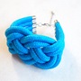 Neon Blue Rope Bracelet-3