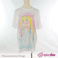 [PrincessMisery Design] Custom Made Sailor Moon Princess Serenity with Crystal T-shirt SP151829 - Thumbnail 1