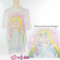 [PrincessMisery Design] Custom Made Sailor Moon Princess Serenity with Crystal T-shirt SP151829 - Thumbnail 2