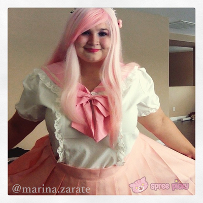 L/xl exclusive custom dreamy sweet sailor lace top with removable bow sp141068