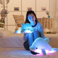 Colorful dolphin luminous pillow music pillow doll  - Thumbnail 3
