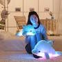 Colorful dolphin luminous pillow music pillow doll -3
