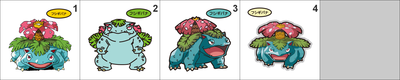 003 Venusaur Pan Stickers Pokemon