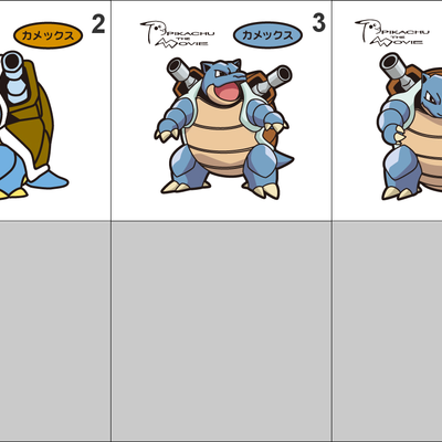 009 blastoise pan stickers pokemon - Thumbnail 5