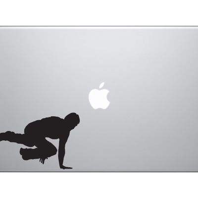 Sport silhouette - urban parkour free running version 1 - vinyl decal for laptops, macbook, tablets and cars  - Thumbnail 1