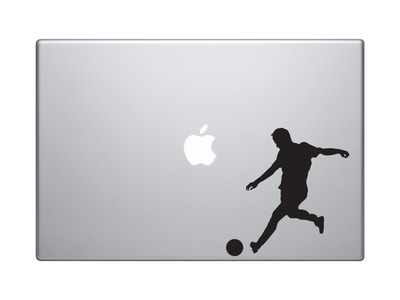 Sport Silhouette - Soccer Football Player Version 3 - Vinyl Decal For Laptops, Macbook, Tablets and Cars 