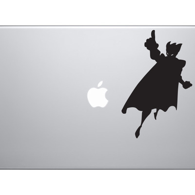 Comic book style - super hero silhouette power version 3 - vinyl decal for laptops, macbook, tablets and cars  - Thumbnail 2