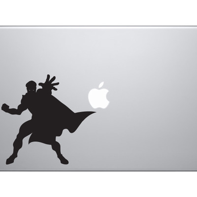 Comic book style - super hero silhouette power version 4 - vinyl decal for laptops, macbook, tablets and cars 