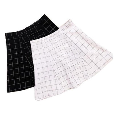 Free Shipping-GRID SKIRT 