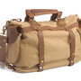 Karitco Large Capacity Unisex Canvas Leather Travel Bag Weekender Bag Luggage Bag 3 Colors 2 Sizes-3