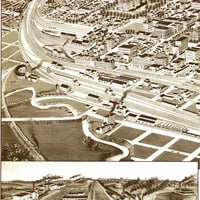 Lincoln, Nebraska in 1889 - Bird's Eye View Map, Aerial, Panorama, Vintage, Antique, Reproduction, Giclée, Framable, Fine Art, Wall Map - Thumbnail 2