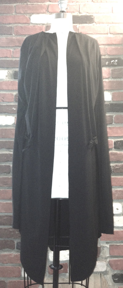Black Ocean Oversized Open Cardi