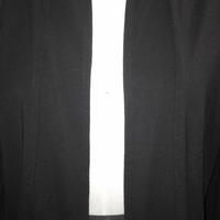 Black Ocean Oversized Open Cardi - Thumbnail 2