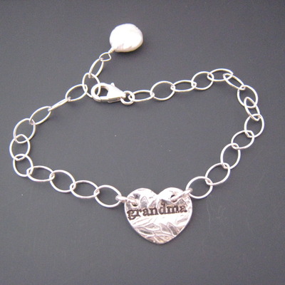 Heart charm bracelet