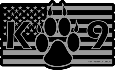 American K-9 Flag decal