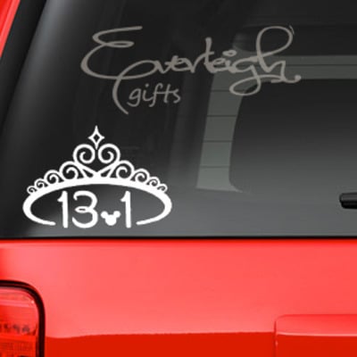 Disney princess marathon decal 