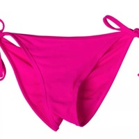 Hot pink side tie scrunch bottom  - Thumbnail 1