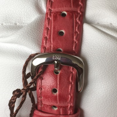 Esq by movado "quest" mother of pearl & diamond watch