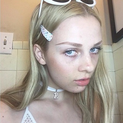 Biohazard lv choker in white ribbon
