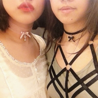 Velvet Ribbon Choker - Thumbnail 4