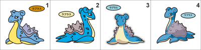 131 Lapras Pan Stickers Pokemon