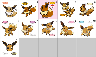 133 Eevee Pan Stickers Pokemon